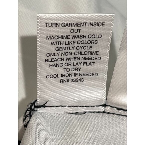 New York &Company 7th Avenue Black White Sleeveless Geometric Print Peplum Top L - Picture 8 of 11